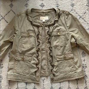 MICHAEL KORS KHAKI DETAILED JACKET